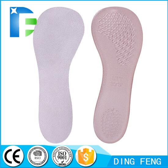 Pu gel half insole insert for lady soft and comfort 3/4 shoe insole