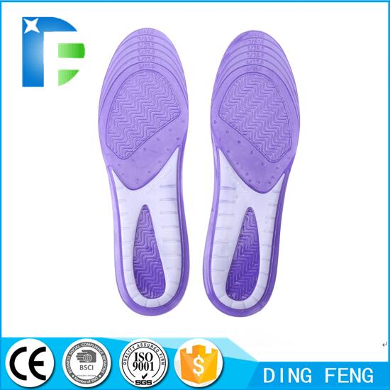 Silicone Gel plantar fasciitis support Foot Pain Sports Shoe Insoles