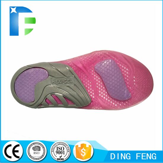 Foot Orthotic arch support Silicone Gel Insoles diabetic feet care
