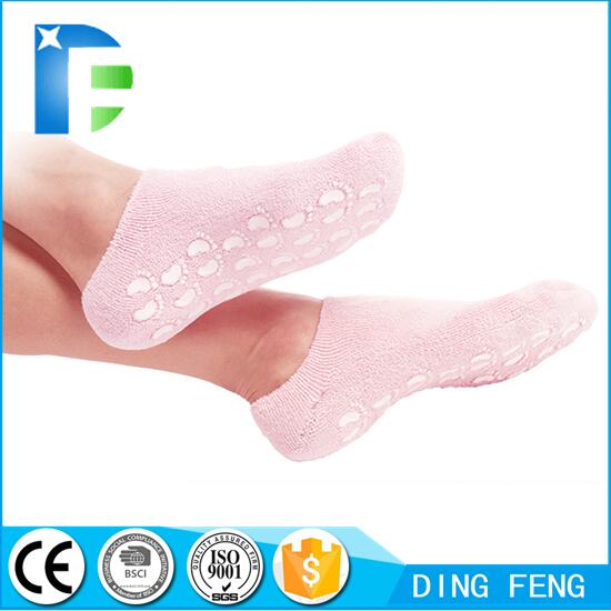 Foot care spa beauty socks moisture spa silicone gel socks for skin care